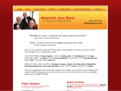 Magnolia Jazz's original site
